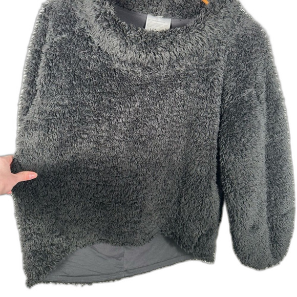 Lululemon Black Warm Restore Sherpa Pullover Sweater Size M/L Cozy Fuzzy Winter - Picture 7 of 16